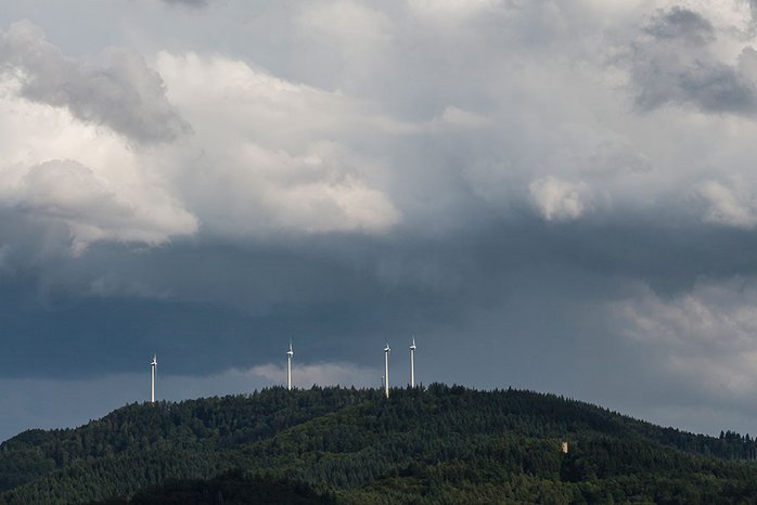 Windkraftanlage auf dem Roßkopf Freiburg